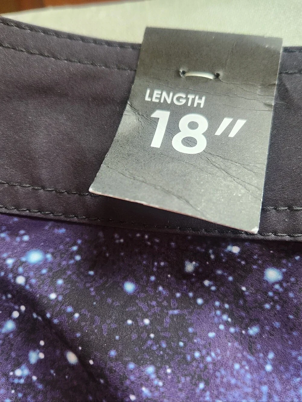 Hot Topic Midnight Hour Galaxy Print Swim/Board Shorts. Blue Nebula. NWT